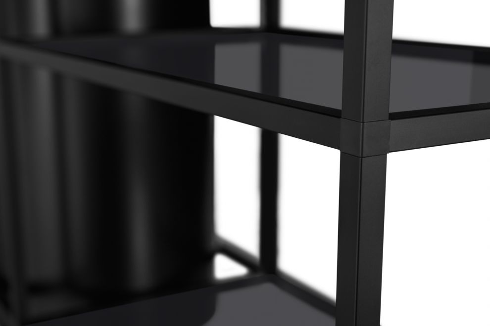 Вытяжка островная Tubo Cage Asymmetric Glass Black Matt - Черный мат - zdjęcie produktu 10