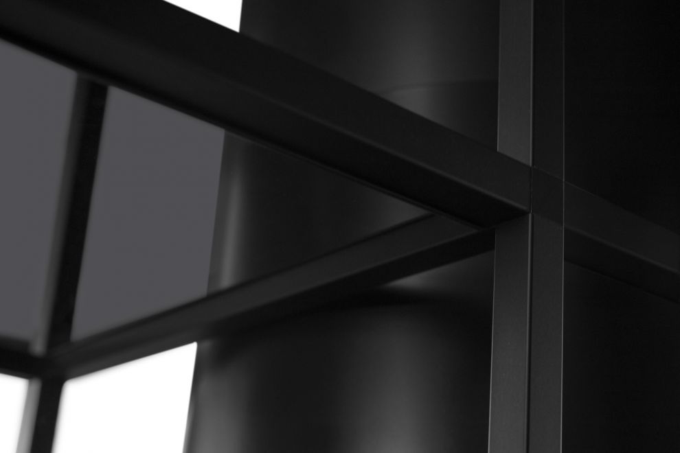 Вытяжка островная Tubo Cage Asymmetric Glass Black Matt - Черный мат - zdjęcie produktu 14