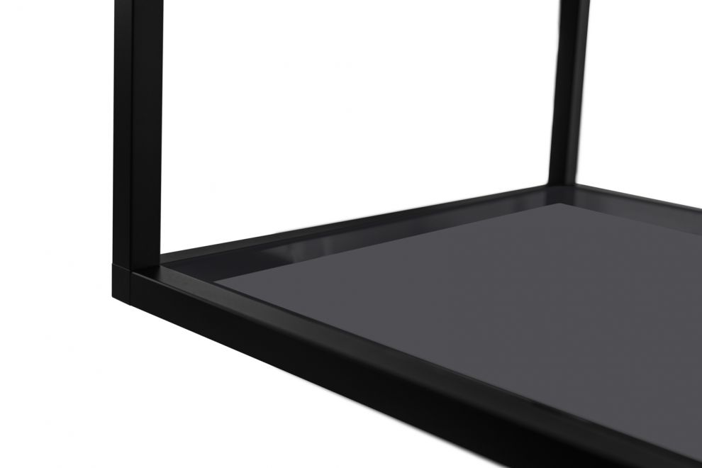 Вытяжка островная Quadro Cage Asymmetric Glass Black Matt - Черный мат - zdjęcie produktu 12