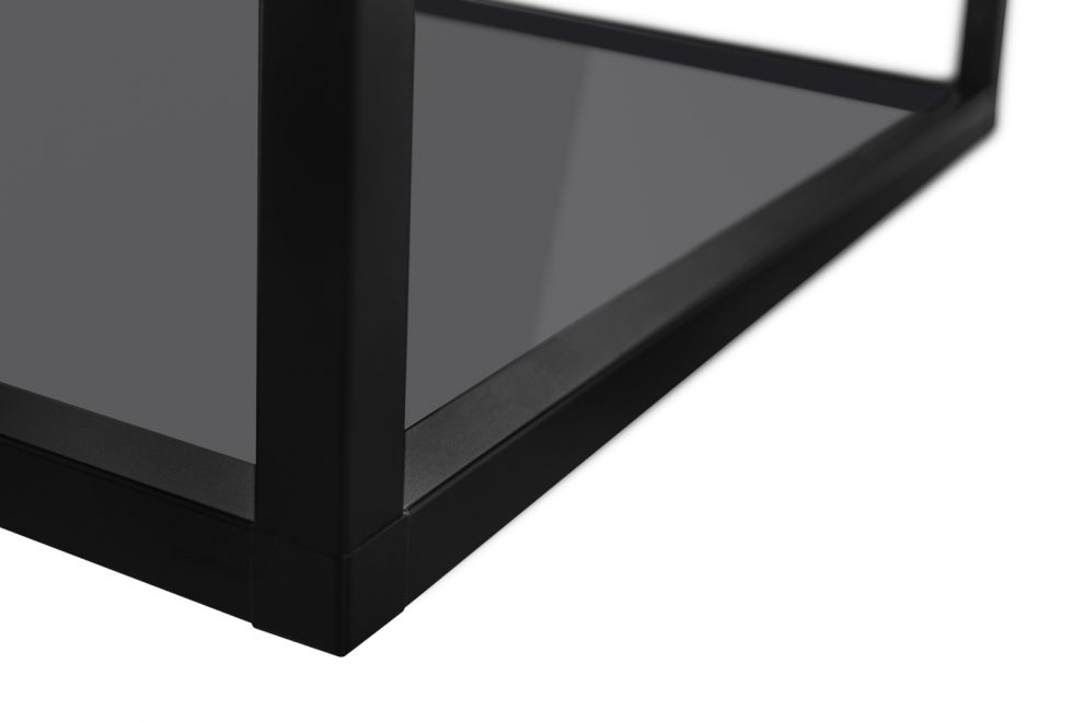 Вытяжка островная Quadro Cage Asymmetric Glass Black Matt - Черный мат - zdjęcie produktu 11