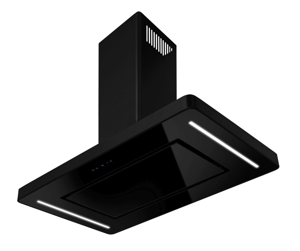 Вытяжка островная Decor Island Black - Черный мат - Фото продукта 12