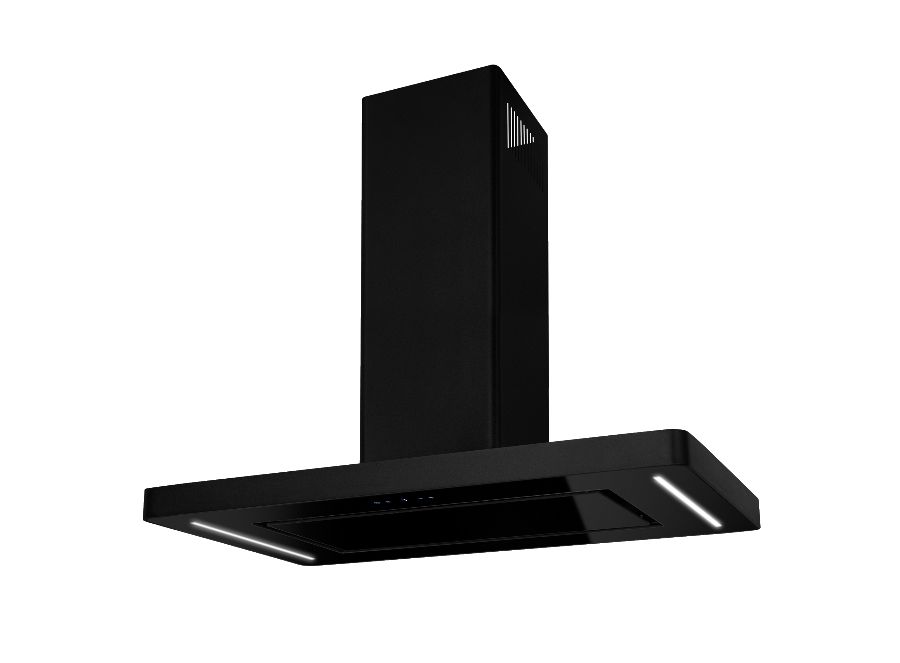 Вытяжка островная Decor Island Black - Черный мат - Фото продукта