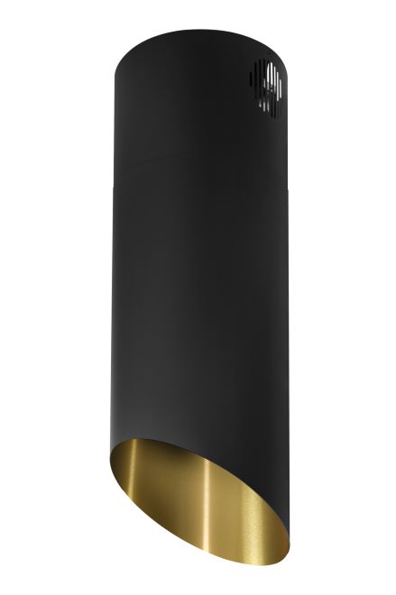 Вытяжка островная Hiro Color Black-Gold - Black Matt/Gold - Фото продукта 6
