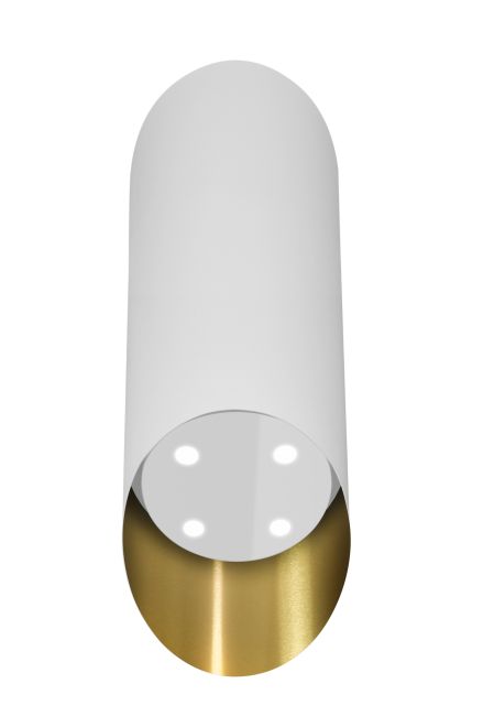 Вытяжка островная Hiro Color White-Gold - White Matt/Gold - Фото продукта 5