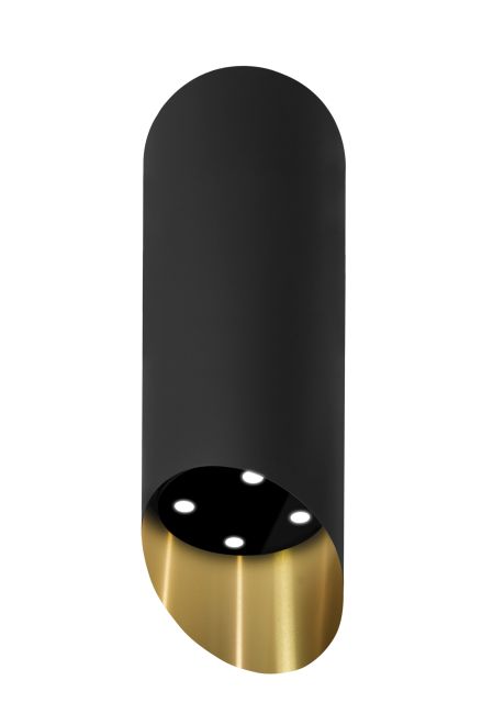 Вытяжка пристенная Hiro OR Color Black-Gold - Black Matt/Gold - Фото продукта 3