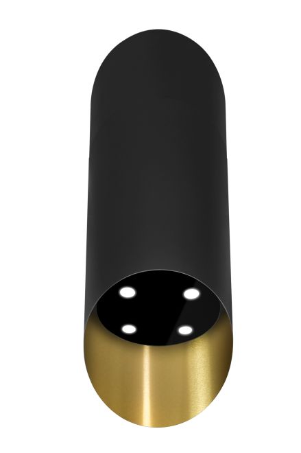 Вытяжка пристенная Hiro OR Color Black-Gold - Black Matt/Gold - Фото продукта 5