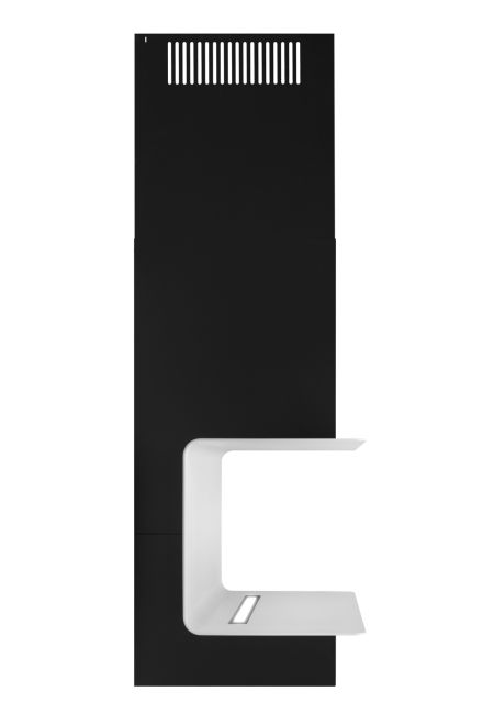 Вытяжка пристенная C-Shelf Black-White - Черный мат - Фото продукта 9