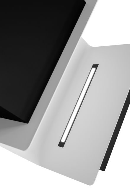 Вытяжка пристенная C-Shelf Black-White - Черный мат - Фото продукта 6