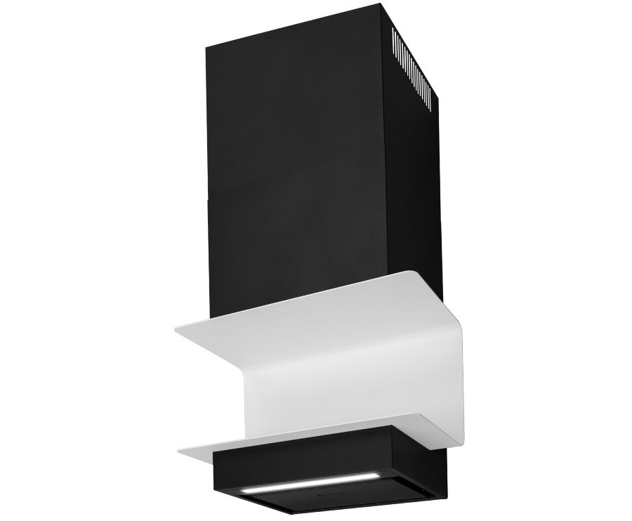 Вытяжка пристенная C-Shelf Black-White - Черный мат - Фото продукта 12