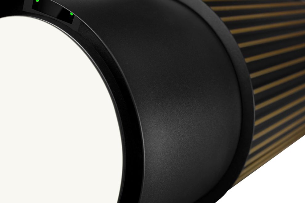 Вытяжка островная Voliera N3 Black-Gold Gesture Control - Черный мат - Фото продукта 5