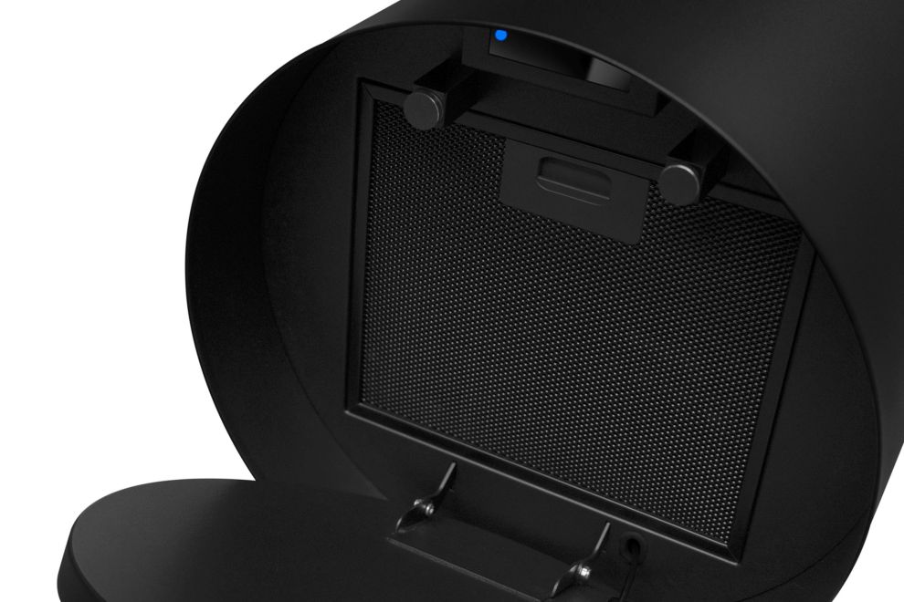 Вытяжка островная Voliera N3 Black-Gold Gesture Control - Черный мат - Фото продукта 12