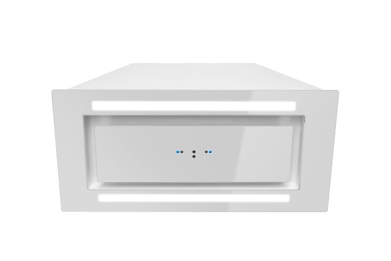 Вытяжка встраиваемая Lando Glass 2Strips Gesture Control White - Белый - Фото продукта