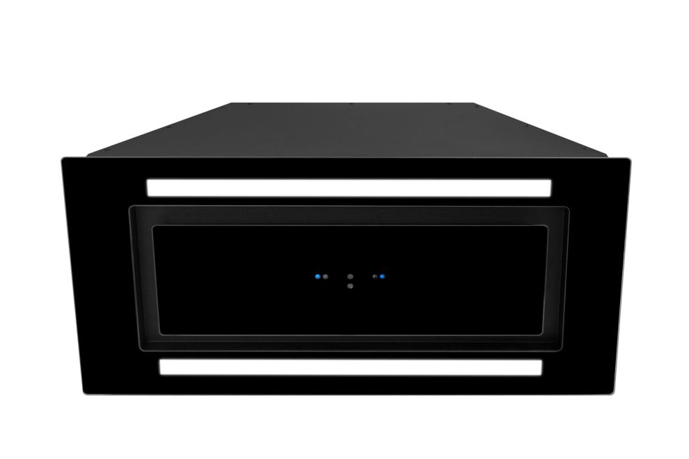 Вытяжка встраиваемая Lando Glass 2Strips Gesture Control Black - Фото продукта 4