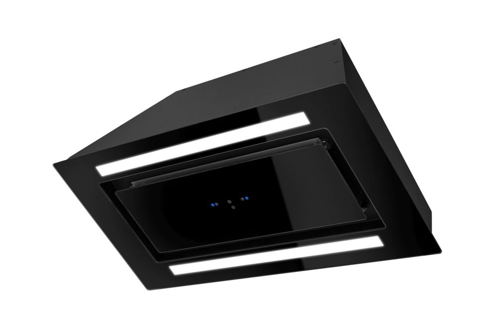 Вытяжка встраиваемая Lando Glass 2Strips Gesture Control Black - Фото продукта 6
