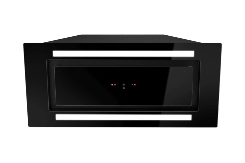 Вытяжка встраиваемая Lando Glass 2Strips Gesture Control Black - Фото продукта 7