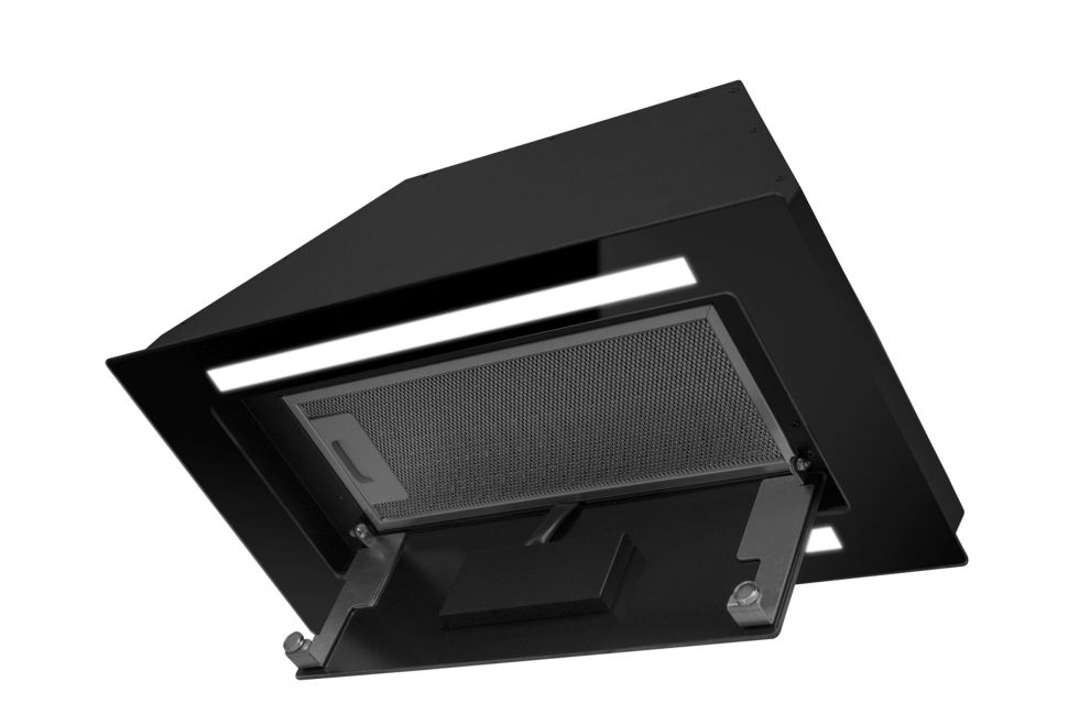 Вытяжка встраиваемая Lando Glass 2Strips Gesture Control Black - Фото продукта 8