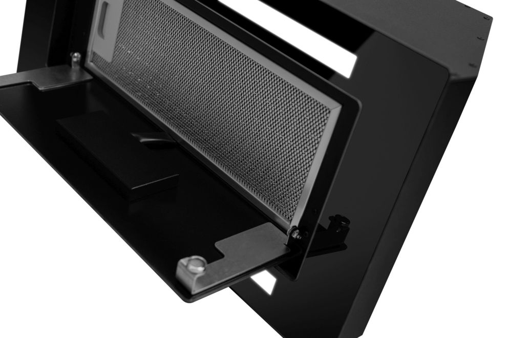 Вытяжка встраиваемая Lando Glass 2Strips Gesture Control Black - Фото продукта 9