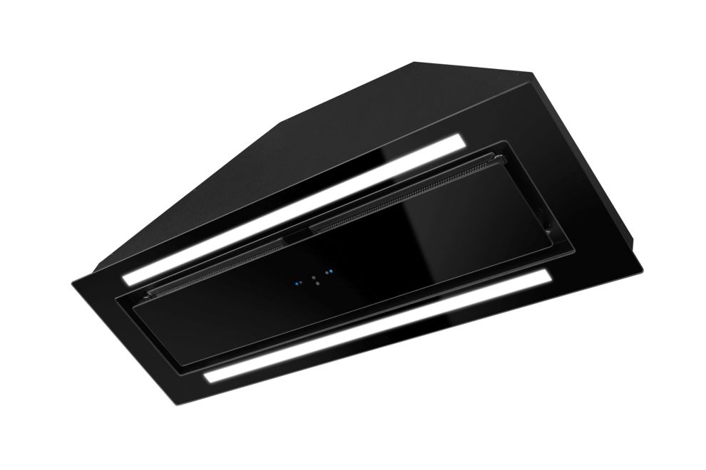 Вытяжка встраиваемая Lando Glass 2Strips Gesture Control Black - Фото продукта 13