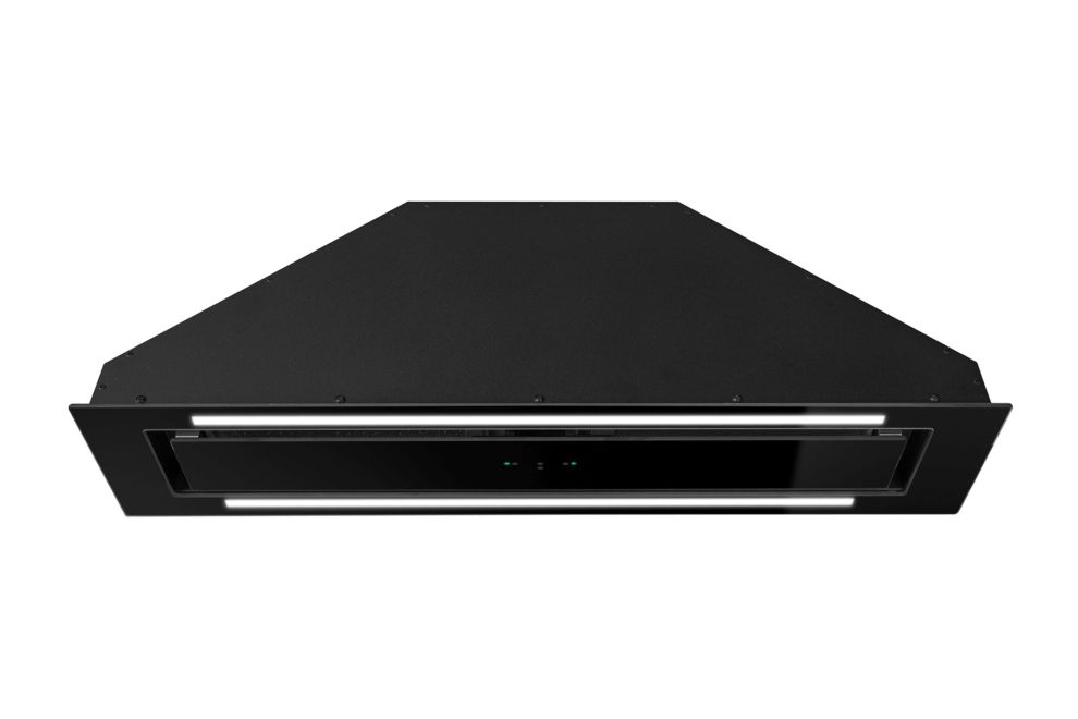 Вытяжка встраиваемая Lando Glass 2Strips Gesture Control Black - Фото продукта 15