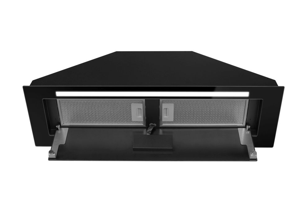 Вытяжка встраиваемая Lando Glass 2Strips Gesture Control Black - Фото продукта 17