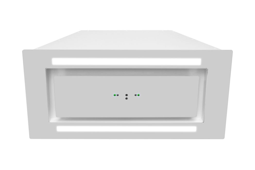 Вытяжка встраиваемая Lando Glass 2Strips Gesture Control White - Белый - Фото продукта 4