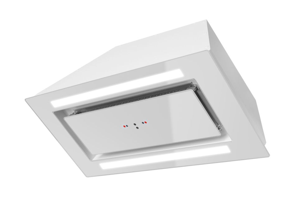 Вытяжка встраиваемая Lando Glass 2Strips Gesture Control White - Белый - Фото продукта 5