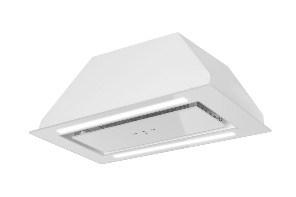 Вытяжка встраиваемая Lando Glass 2Strips Gesture Control White - Белый - Фото продукта 7