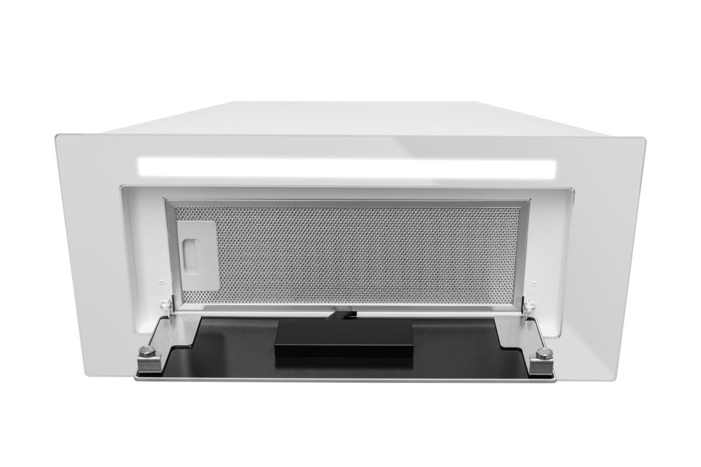 Вытяжка встраиваемая Lando Glass 2Strips Gesture Control White - Белый - Фото продукта 9