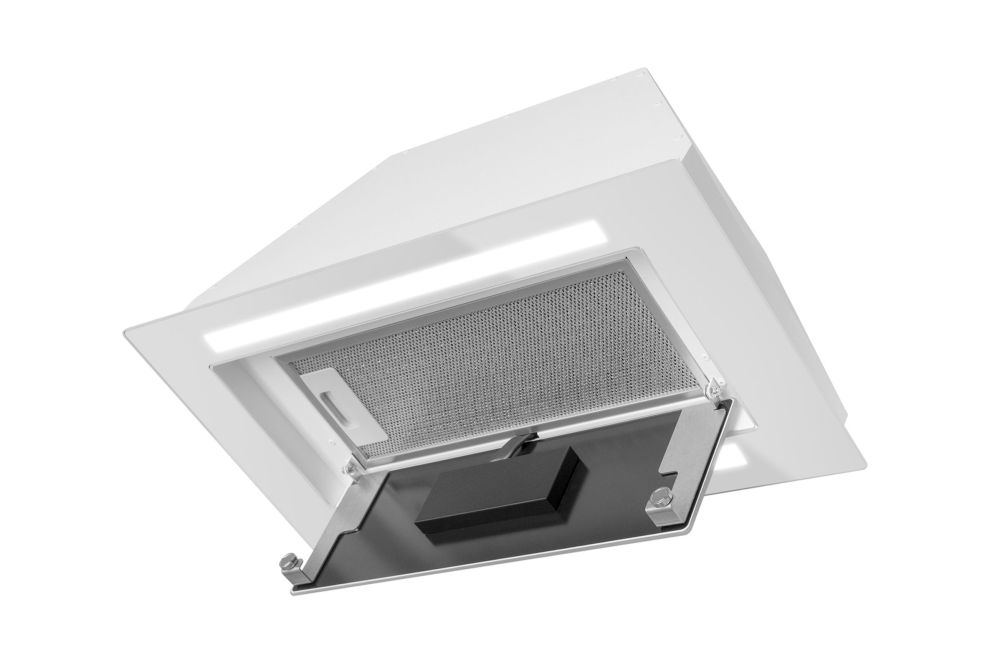Вытяжка встраиваемая Lando Glass 2Strips Gesture Control White - Белый - Фото продукта 10