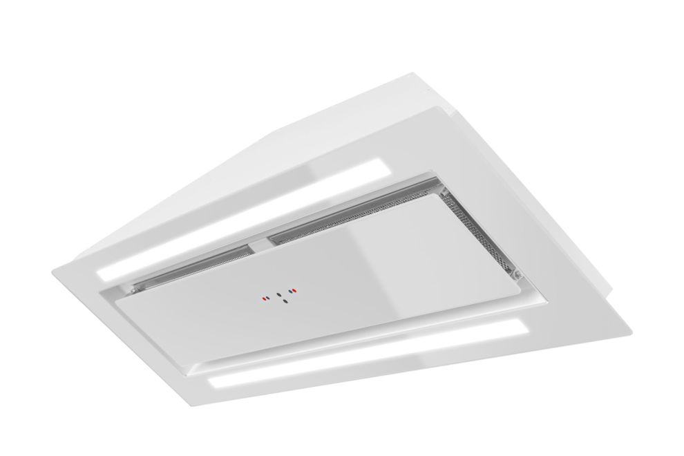 Вытяжка встраиваемая Lando Glass 2Strips Gesture Control White - Белый - Фото продукта 14