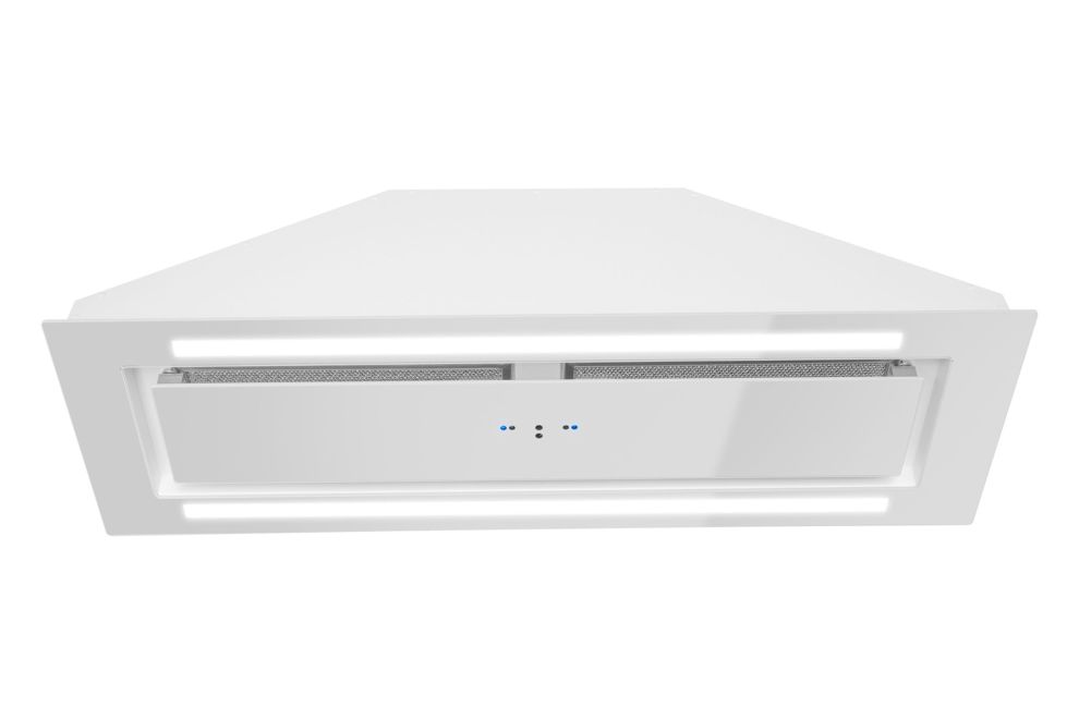 Вытяжка встраиваемая Lando Glass 2Strips Gesture Control White - Белый - Фото продукта 16