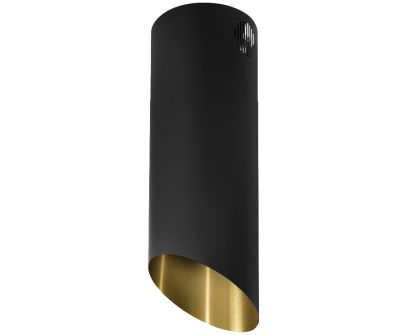 Вытяжка островная Hiro Color Black-Gold - Black Matt/Gold - 40 см