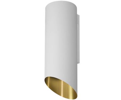 Вытяжка пристенная Hiro OR Color White-Gold - White Matt/Gold
