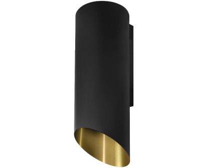 Вытяжка пристенная Hiro OR Color Black-Gold - Black Matt/Gold