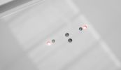 Lando Glass 2Strips Gesture Control White