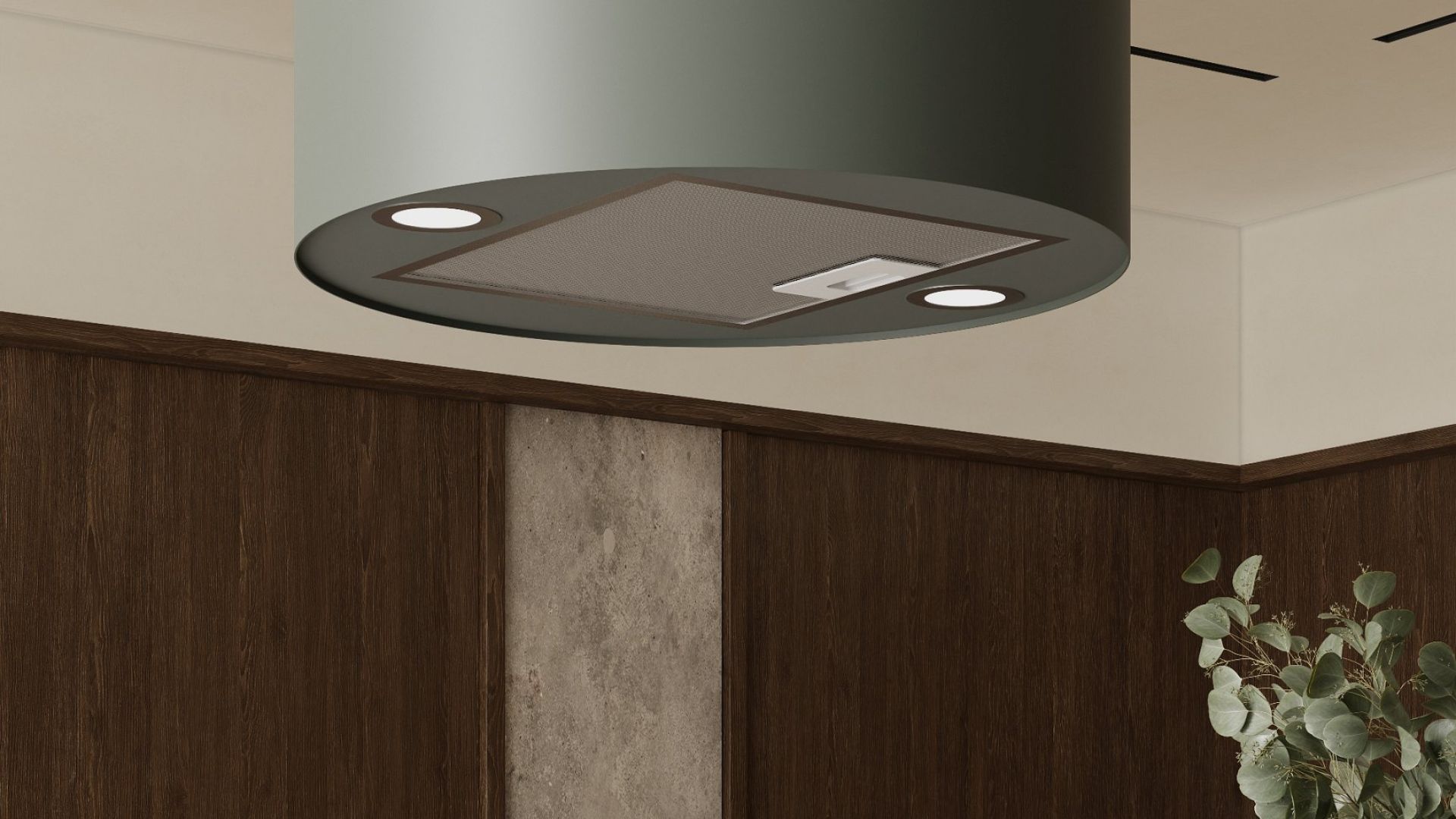 Вытяжка островная Cylindro Eco Eucalyptus - Эвкалипт - Визуализации 7