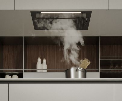 Вытяжка встраиваемая Prato Black Matt - Черный мат - 59,5 см / 89,5 см - Визуализации