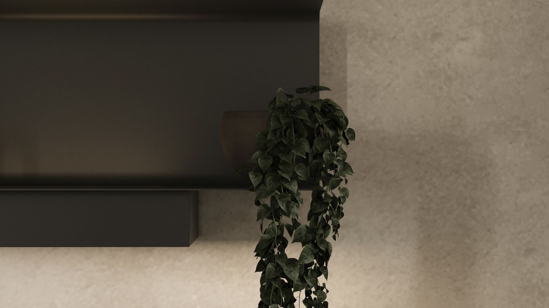 Вытяжка пристенная C-Shelf Black-Black - Черный мат - Визуализации 5