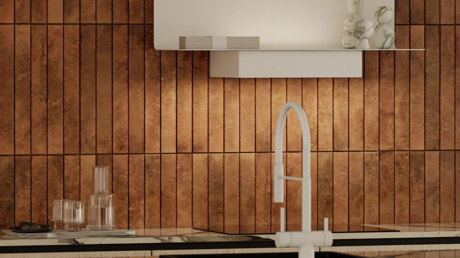 Вытяжка пристенная C-Shelf White-White - Белый матовый - Визуализации 7