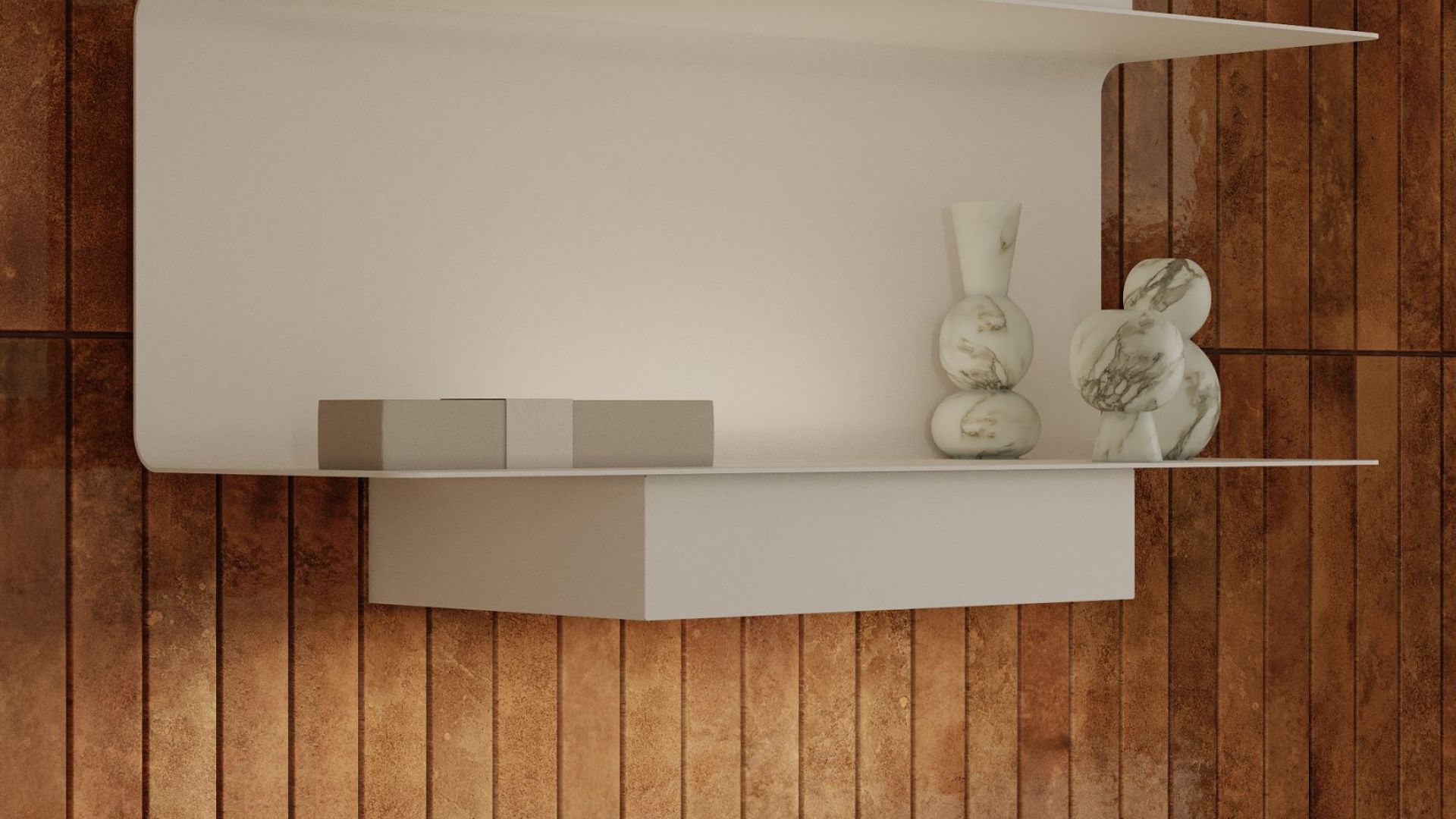 Вытяжка пристенная C-Shelf White-White - Белый матовый - Визуализации 8