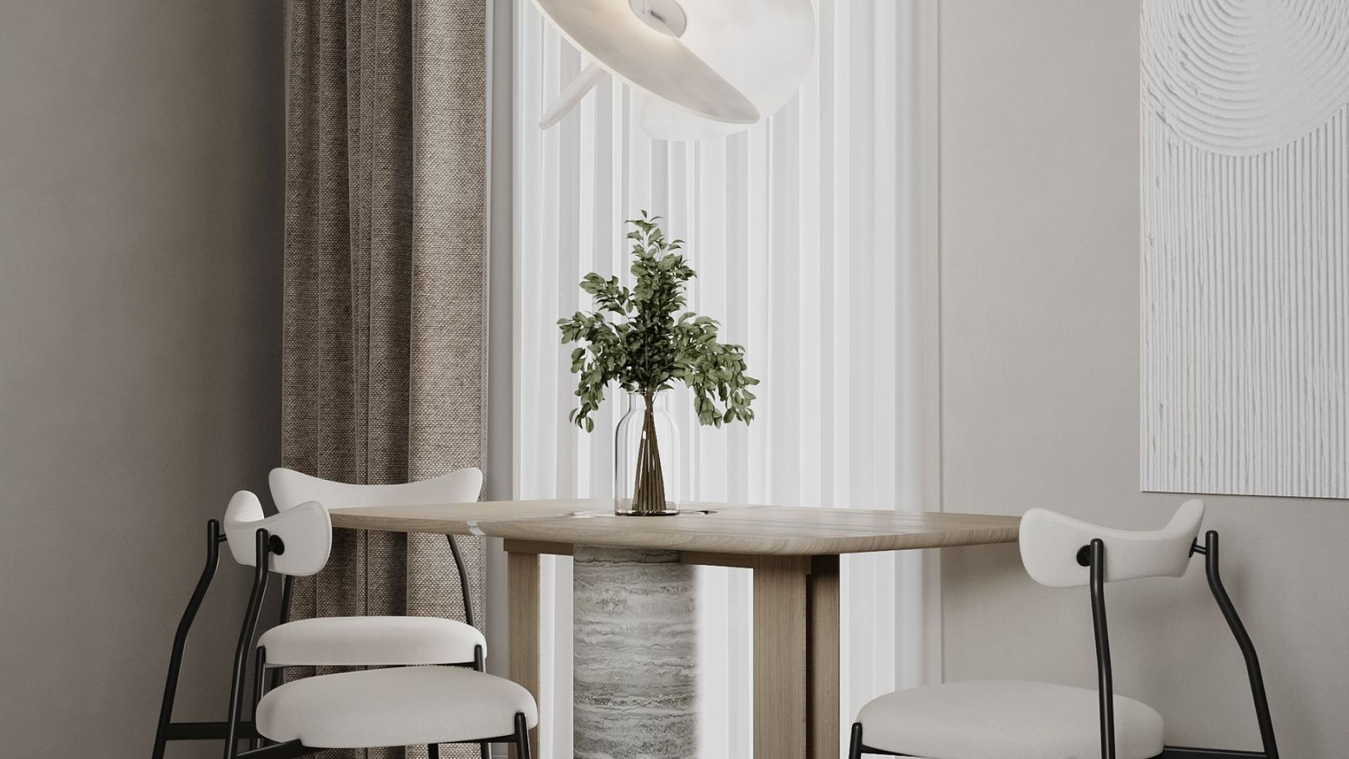 Вытяжка островная Alvar Glass Black Matt - Черный мат - Визуализации 7