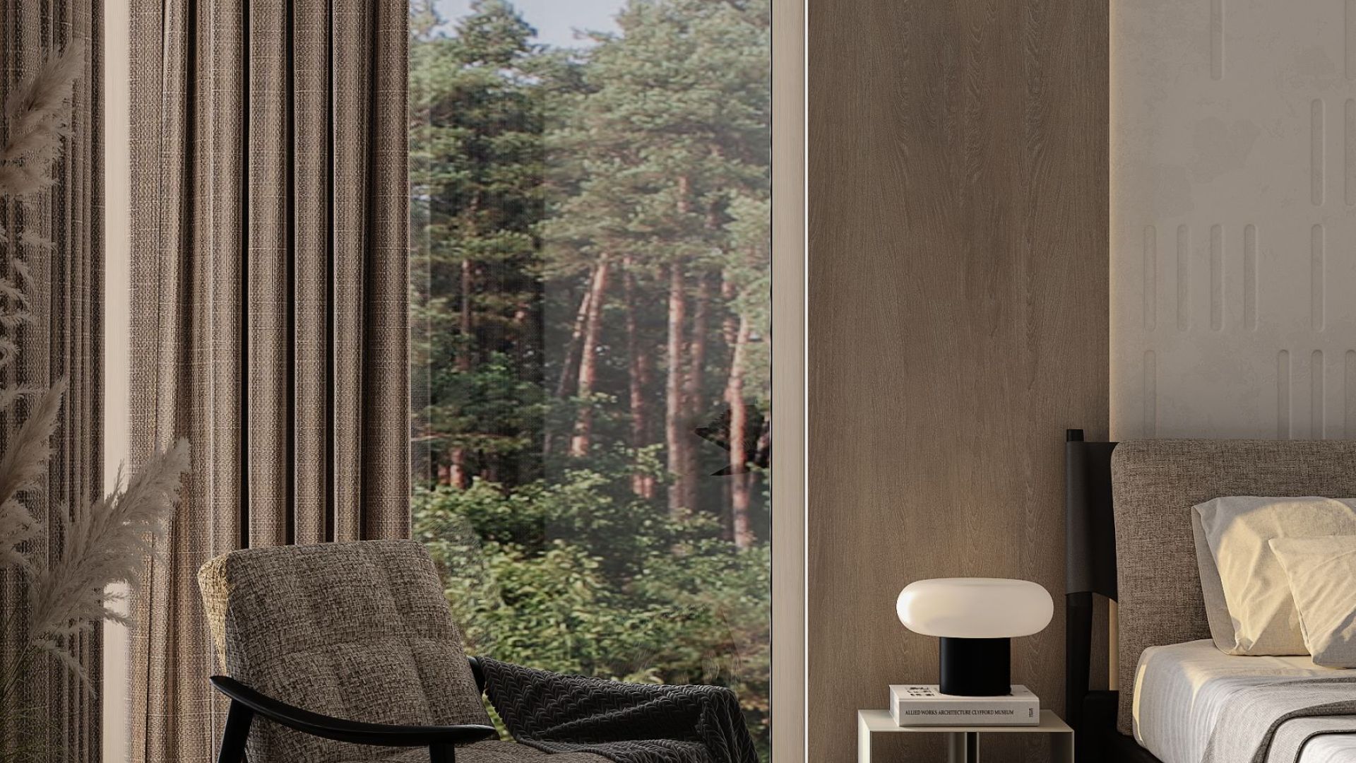 Вытяжка островная Alvar Wood Black Matt - Черный мат - Визуализации 8