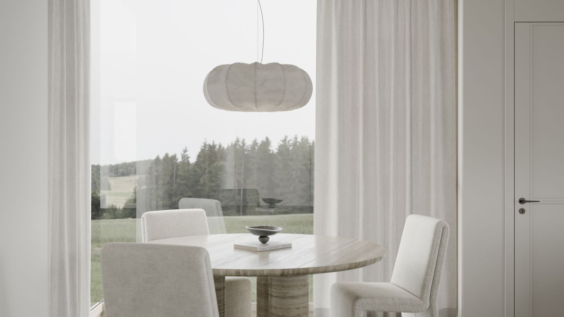 Вытяжка островная Columni Stono Light Grey - Визуализации 7