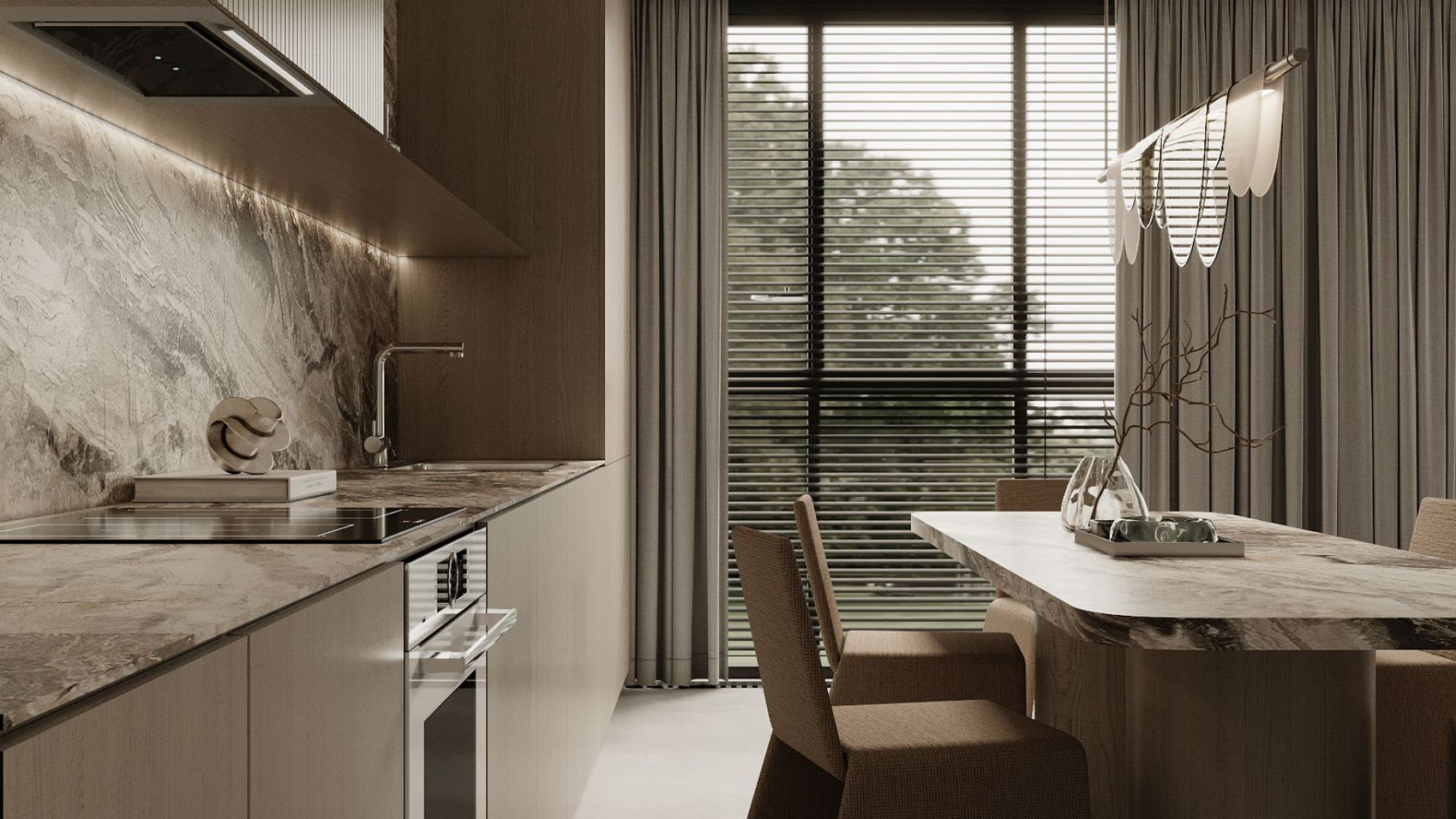 Вытяжка встраиваемая Micra Black - Визуализации 3