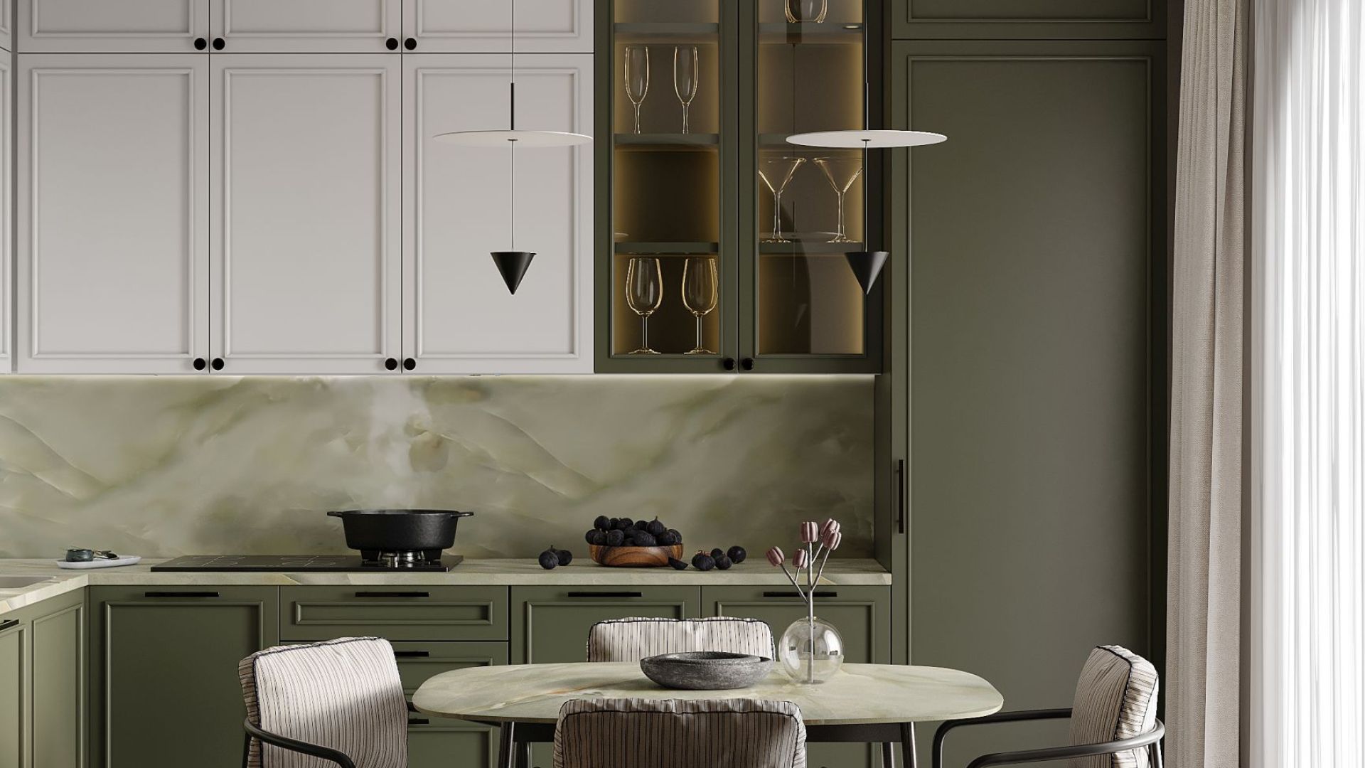 Вытяжка встраиваемая Micra Black Matt 120 cm - Черный мат - Визуализации