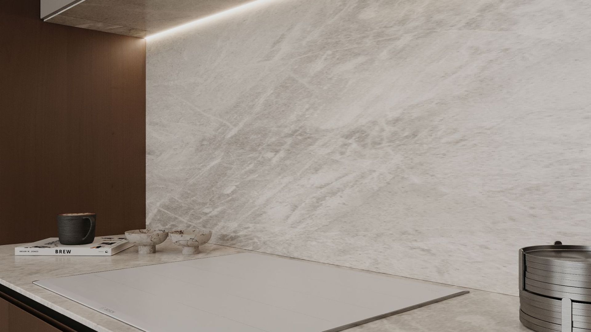 Вытяжка встраиваемая Micra INOX - Нержавеющая сталь - Визуализации 3