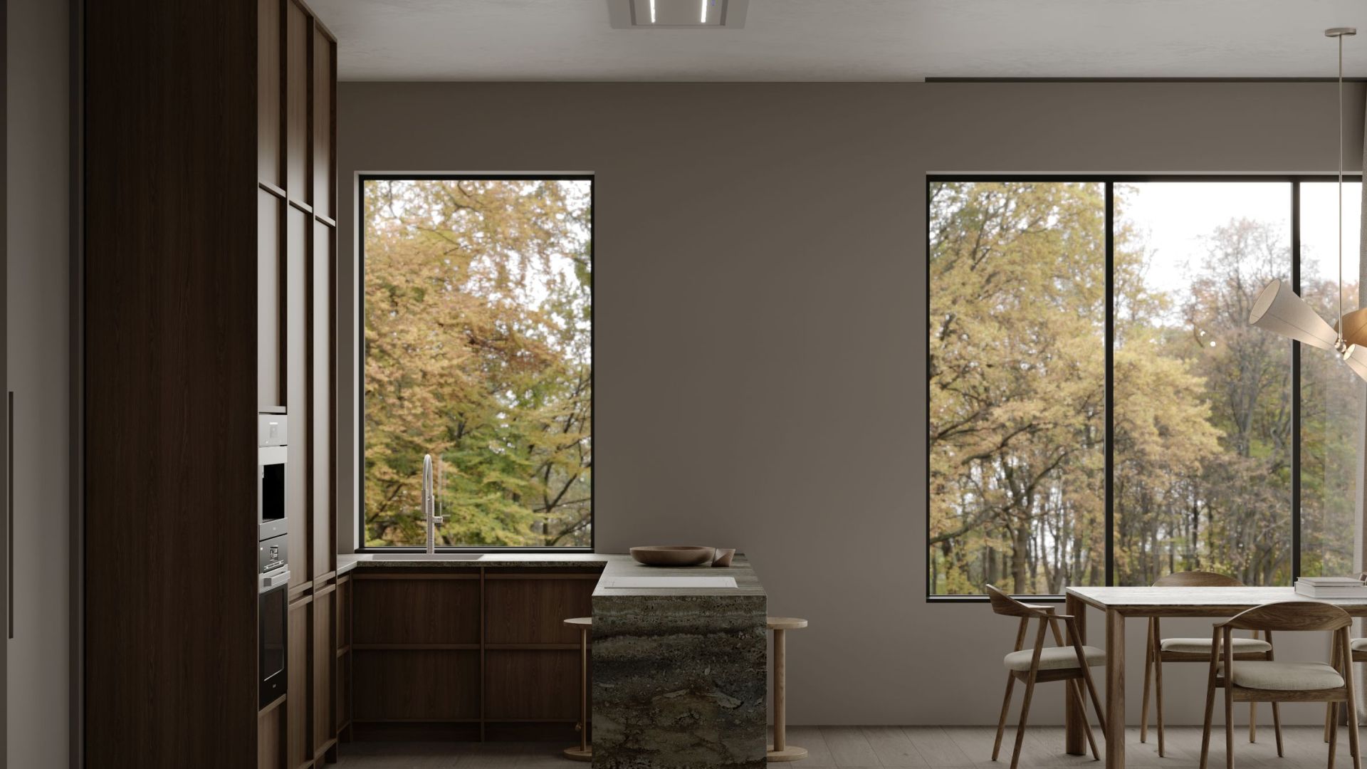 Вытяжка потолочная Grand Super Slim White - Белый - Визуализации 8