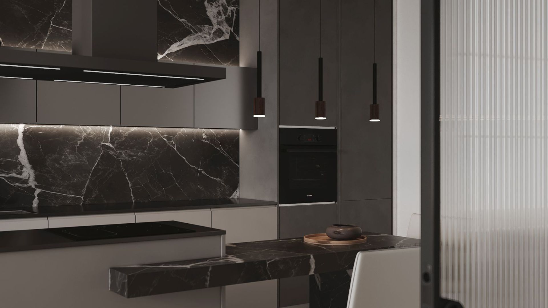 Вытяжка островная Metropolis Black Matt - Черный мат - Визуализации 6