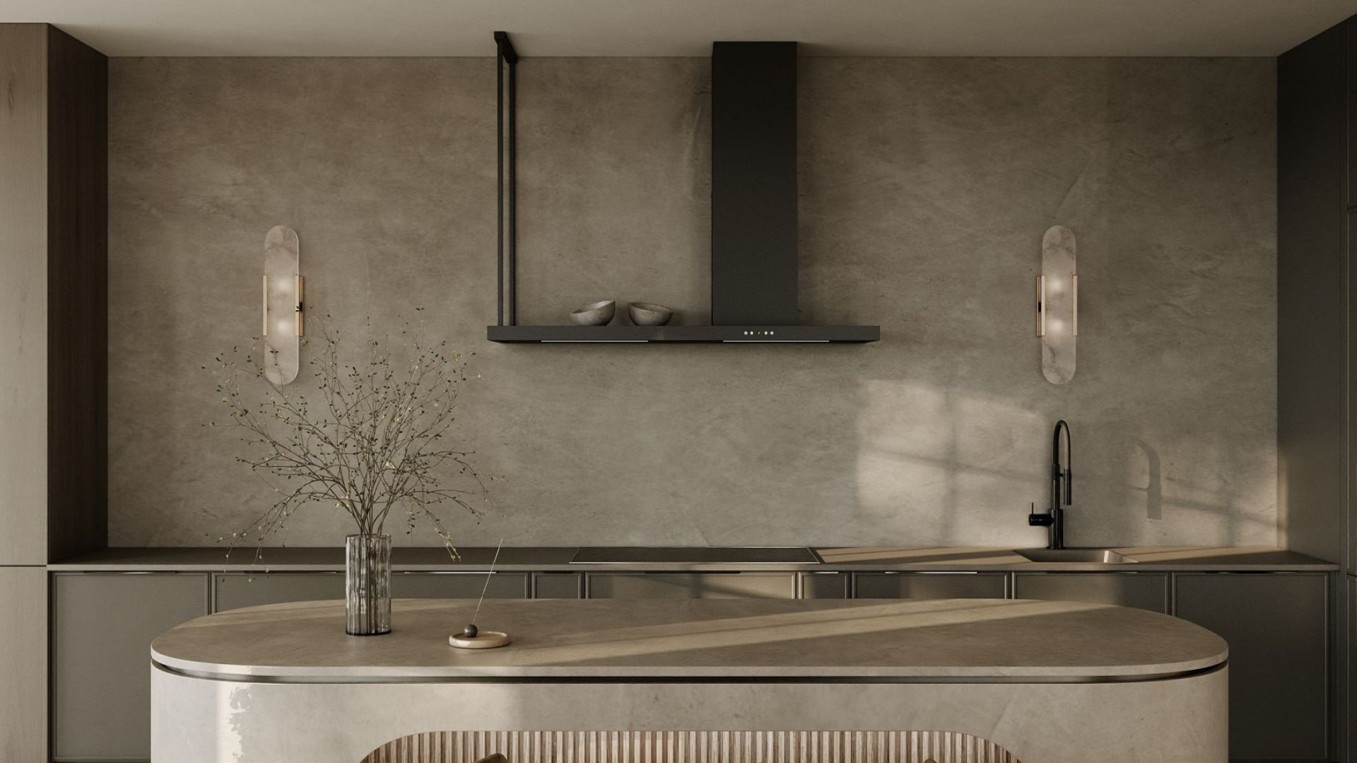 Вытяжка пристенная Metropolis OR Black Matt - Черный мат - Визуализации 3