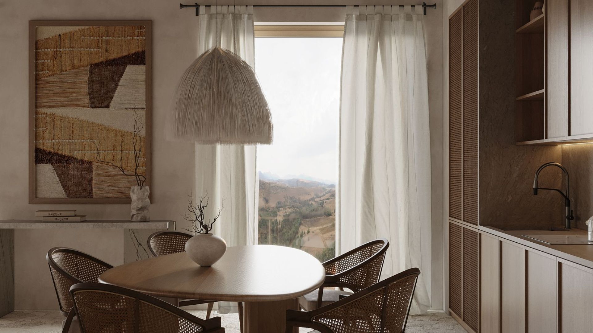 Вытяжка встраиваемая Micra Space White Matt - Белый матовый - Визуализации